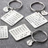 Personalised Calendar Keychain With Name Heart - Uncommongifts.in